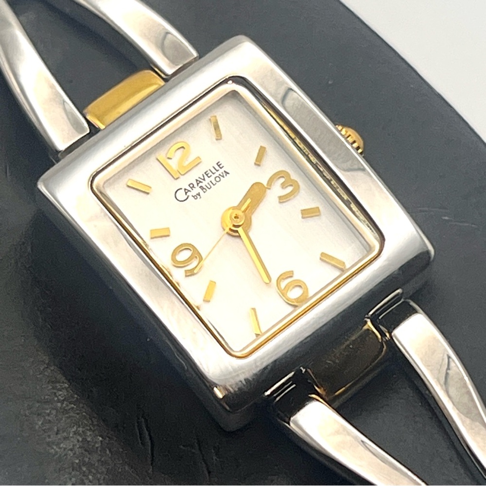 Caravelle by Bulova Womens Watch Two-Tone 6.75" New Battery - Picture 3 of 13